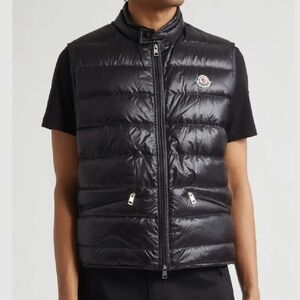 Moncler Gui Down Puffer Vest Black Size 5 (Runs Small)